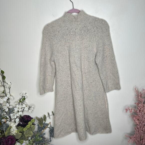FAHERTY Alice Sweater Dress Swansdown Oatmeal Gray {EE1} - Picture 5 of 7